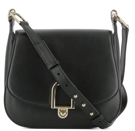 Michael Kors Delfina Large Leather Saddle Bag 